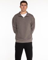 The Mens 1/4 Zip - Washed Gray