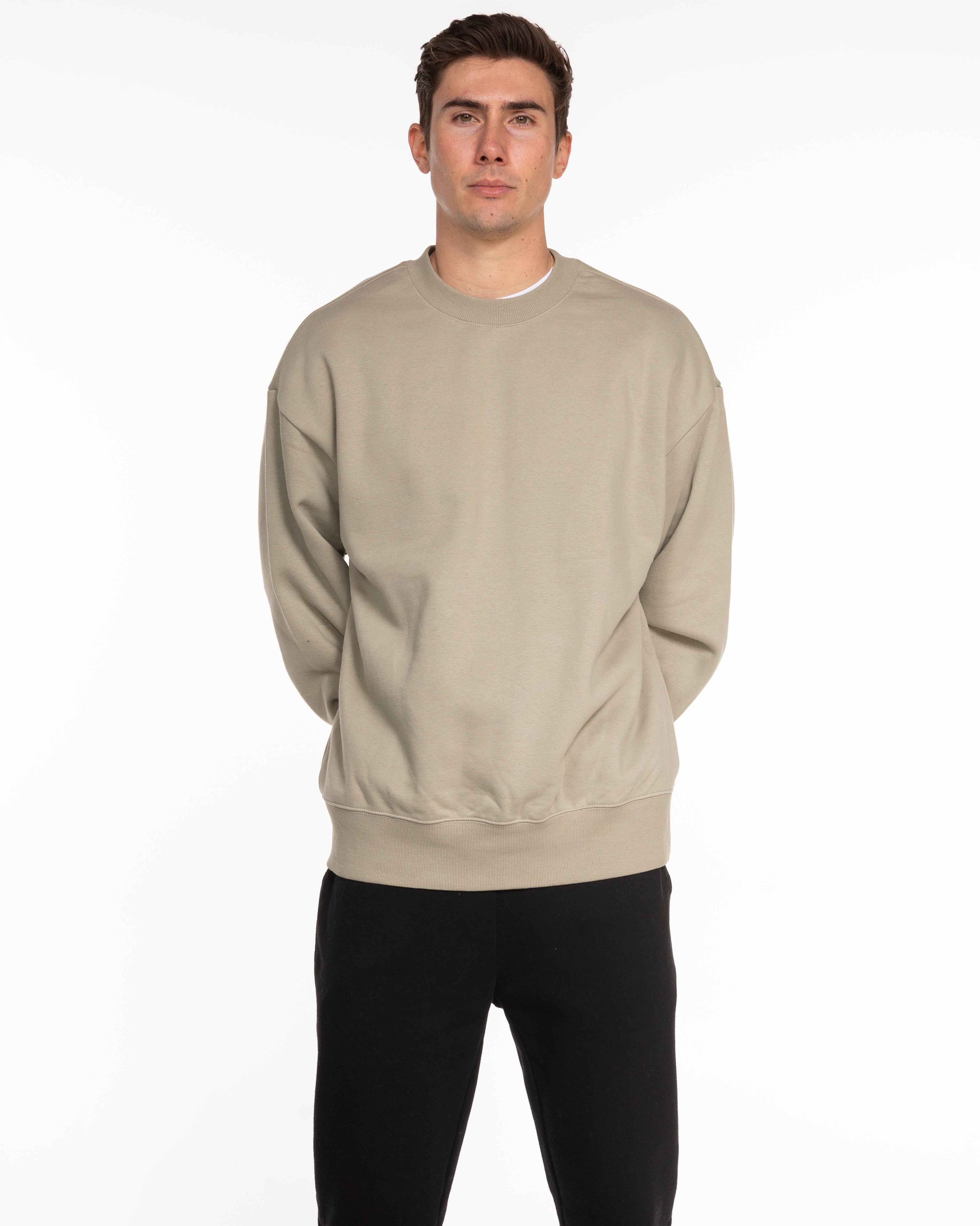 The Mens Heavyweight Crewneck - Eucalyptus