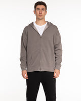 The Mens Zip Hoodie - Washed Gray