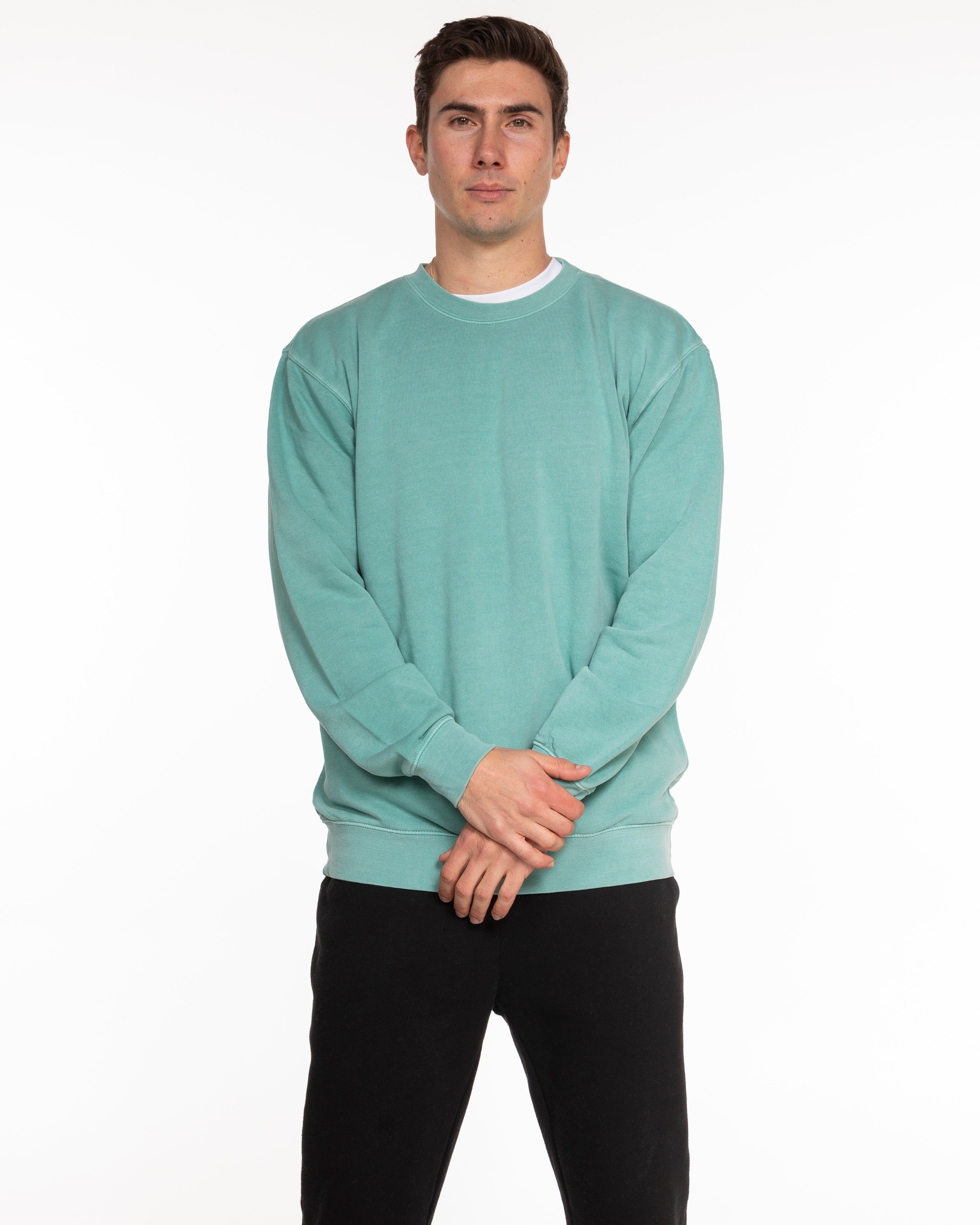 The Unisex Midweight Long Sleeve - Seafoam