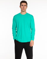 The Unisex Midweight Long Sleeve - Cyan