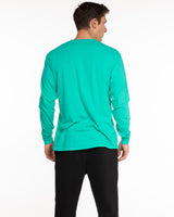 The Unisex Midweight Long Sleeve - Cyan