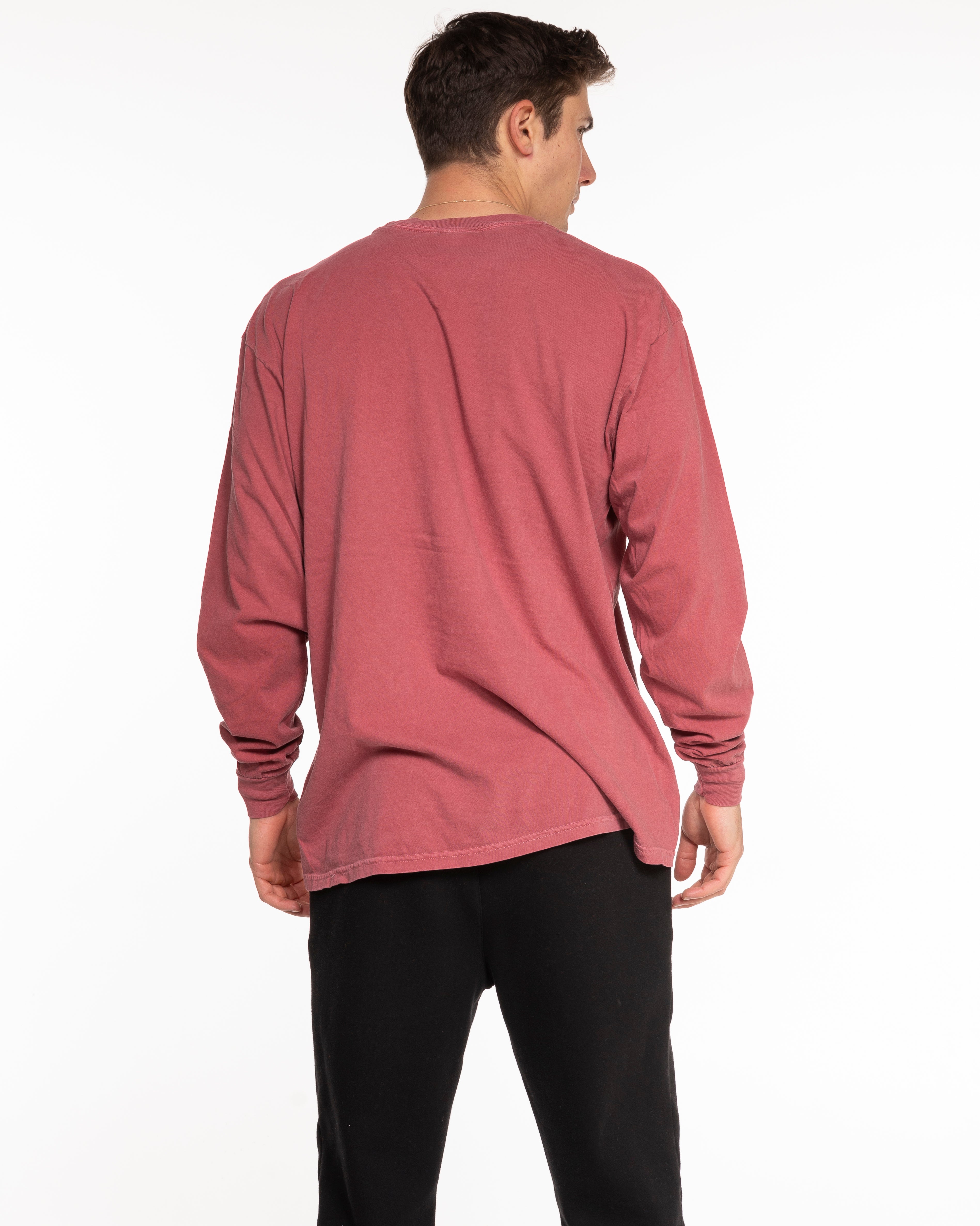 The Unisex Midweight Long Sleeve - Red Brick