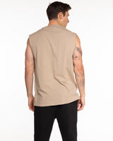 The Mens Heavyweight Tank - Washed Khaki