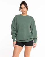 The Midweight Unisex Crewneck - Washed Alpine