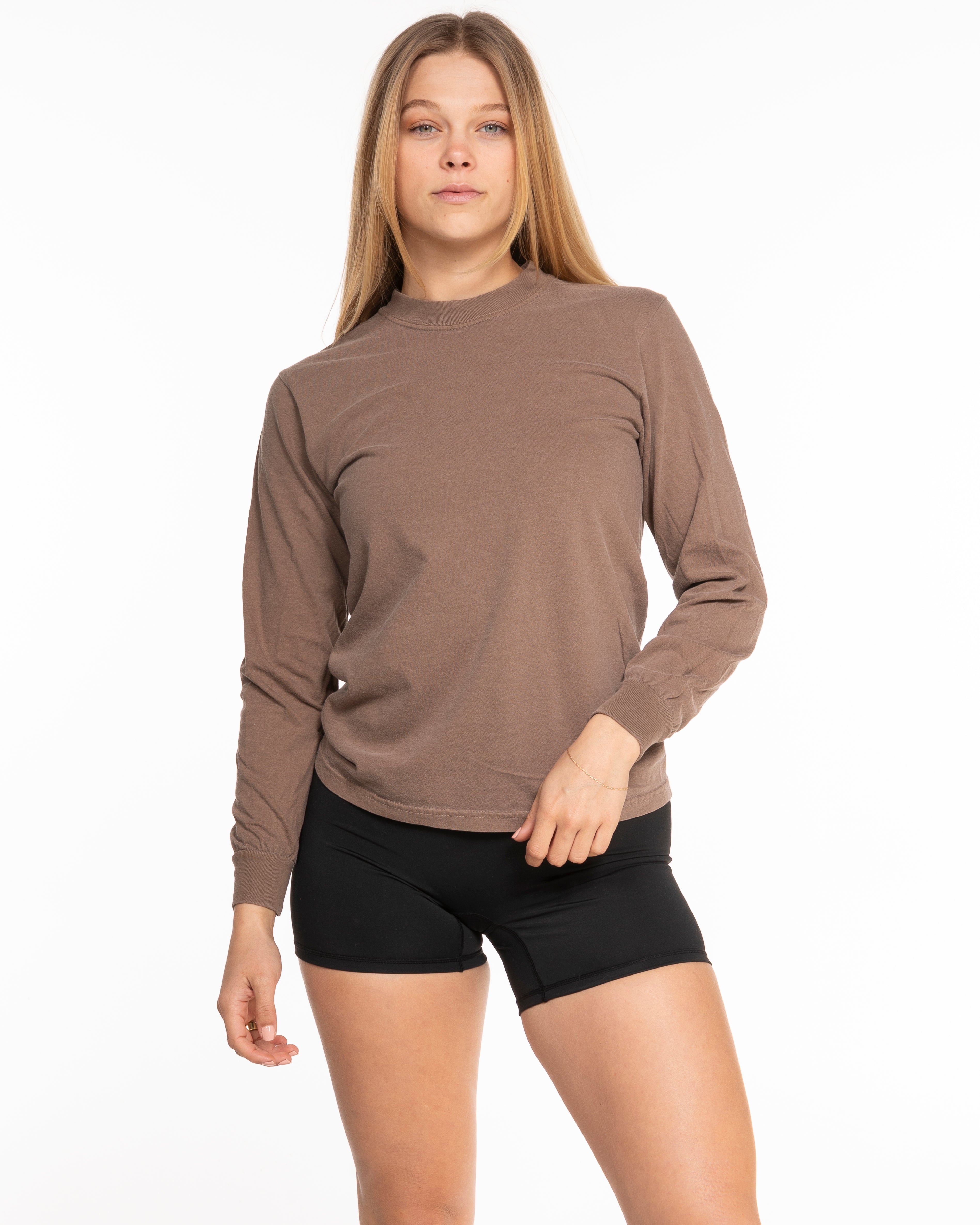 The Unisex Midweight Long Sleeve - Espresso