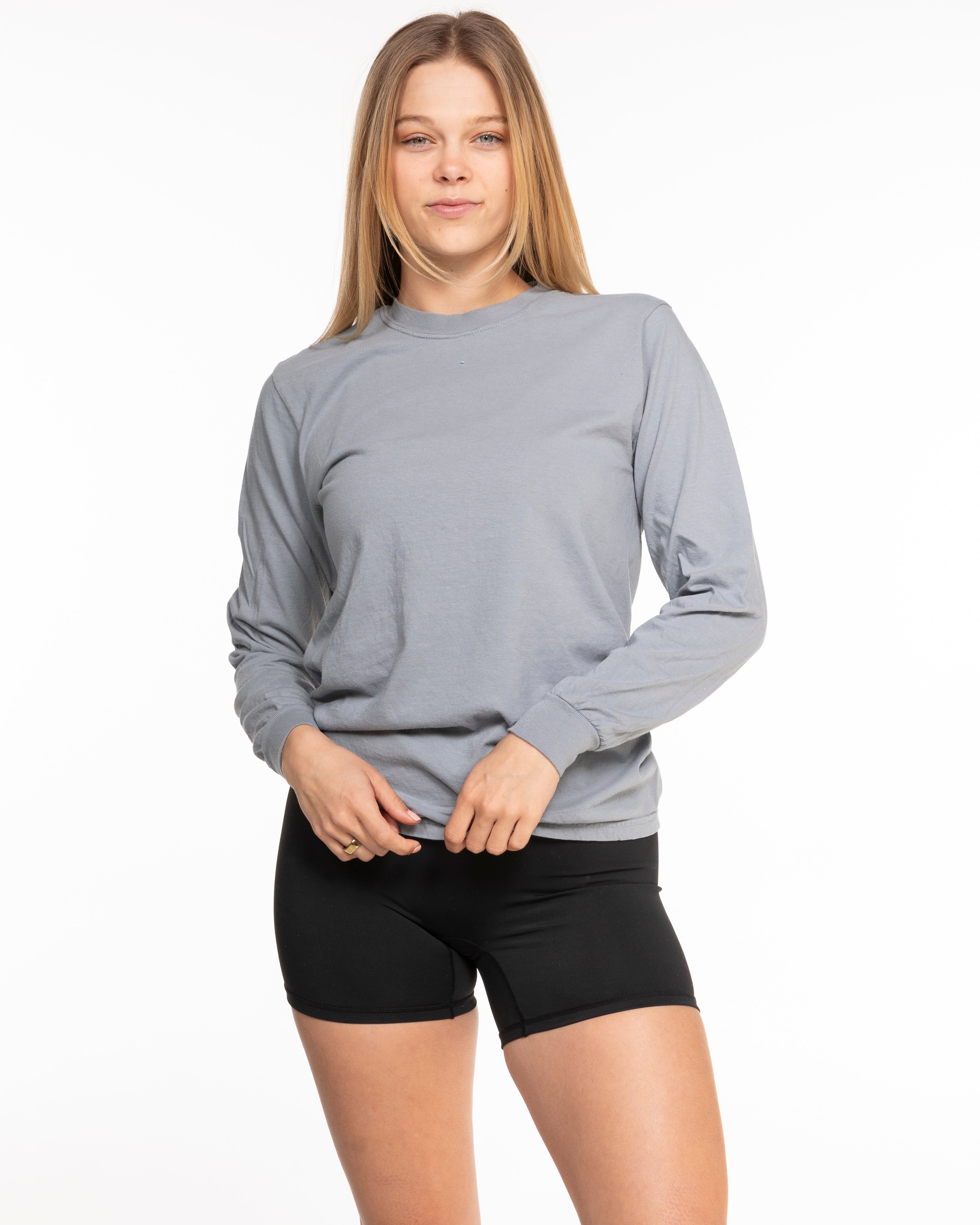 The Unisex Midweight Long Sleeve - Light Gray