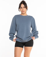 The Midweight Unisex Crewneck - Washed Slate