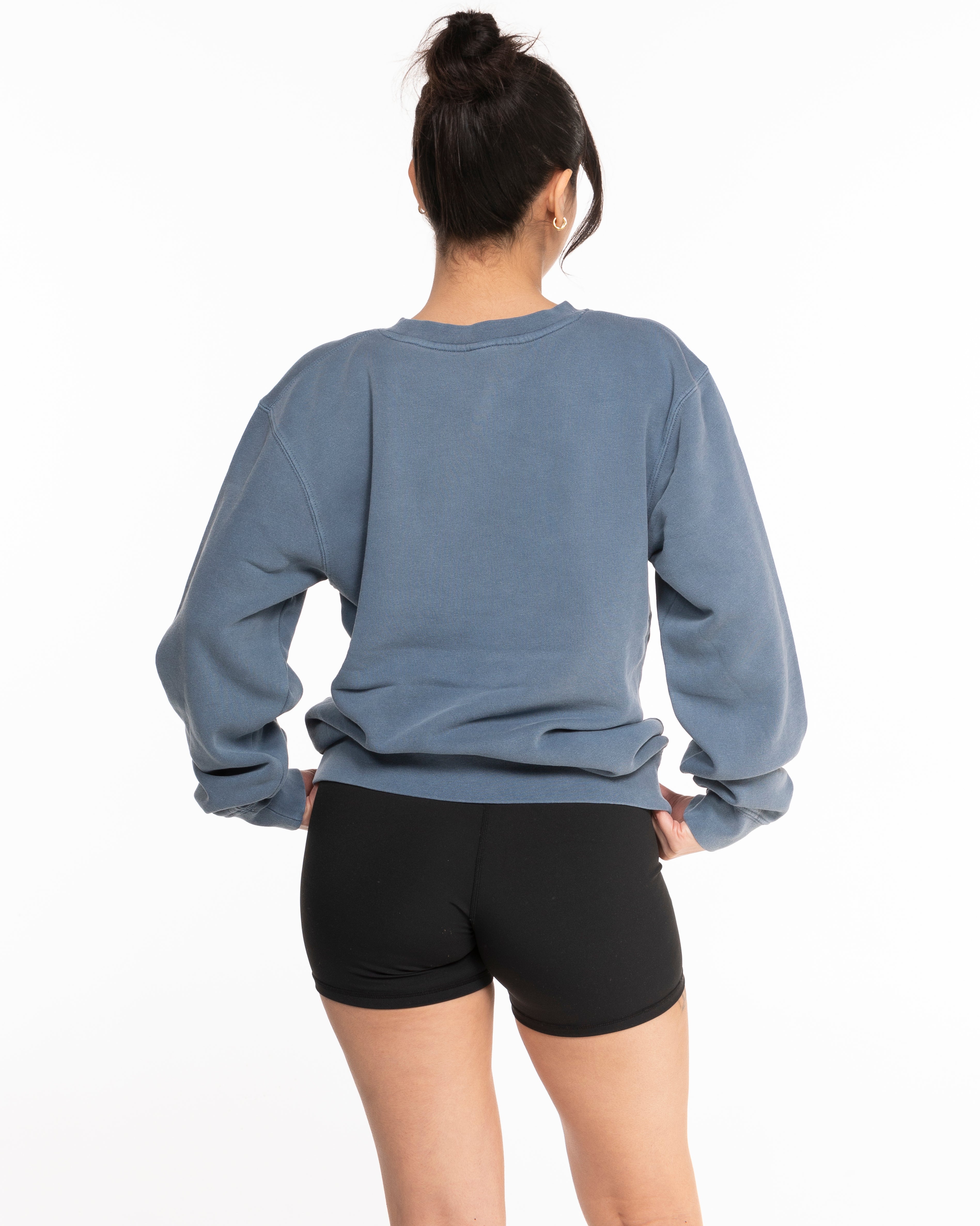 The Midweight Unisex Crewneck - Washed Slate