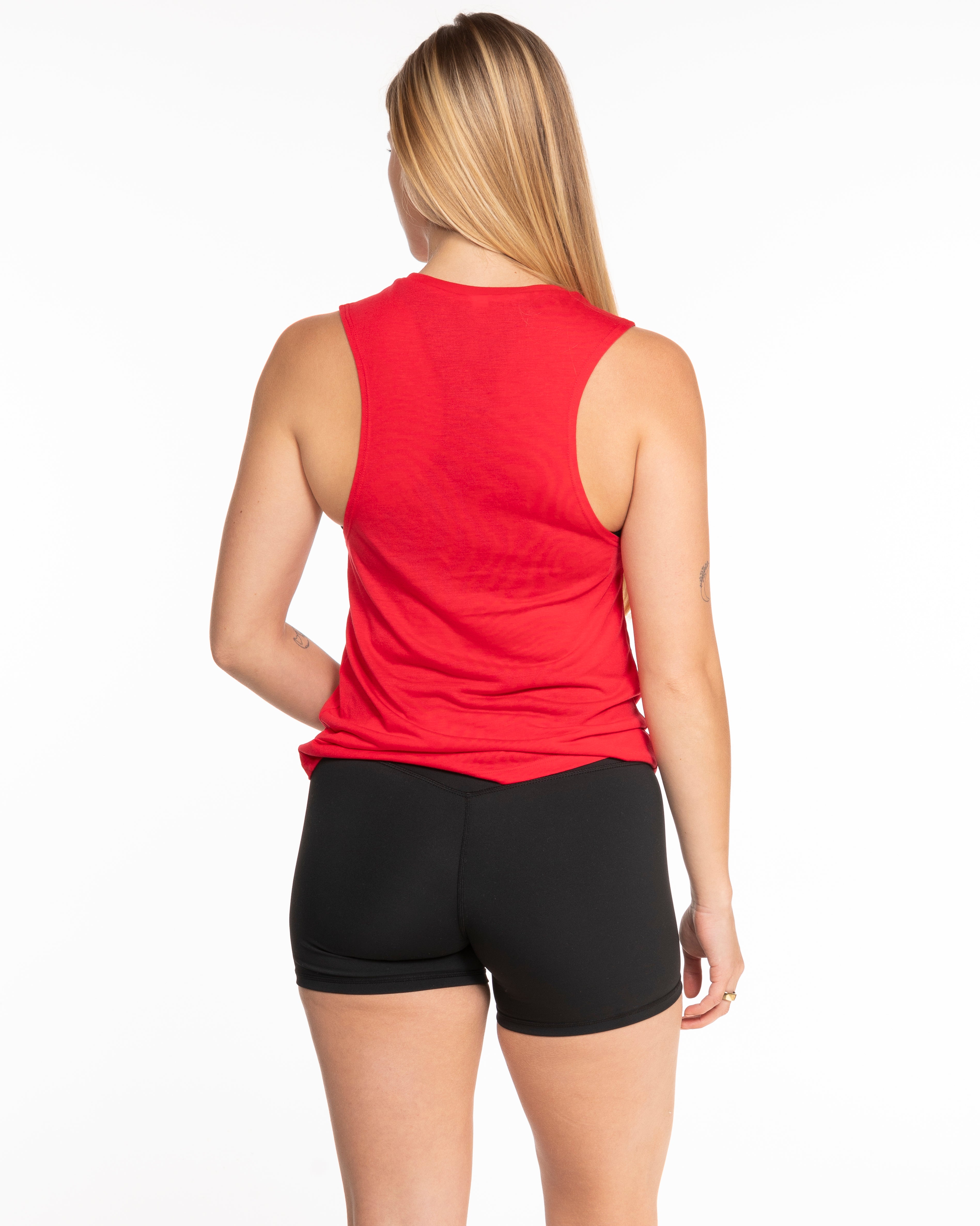 The Scoop Muscle Tank - Red