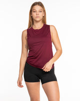 The Scoop Muscle Tank - Maroon