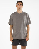 The Mens Heavyweight Tee - Grey Stone