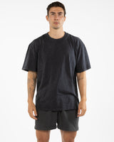The Mens Heavyweight Tee - Black Stone