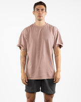 The Mens Heavyweight Tee - Washed Pink
