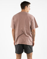 The Mens Heavyweight Tee - Washed Pink