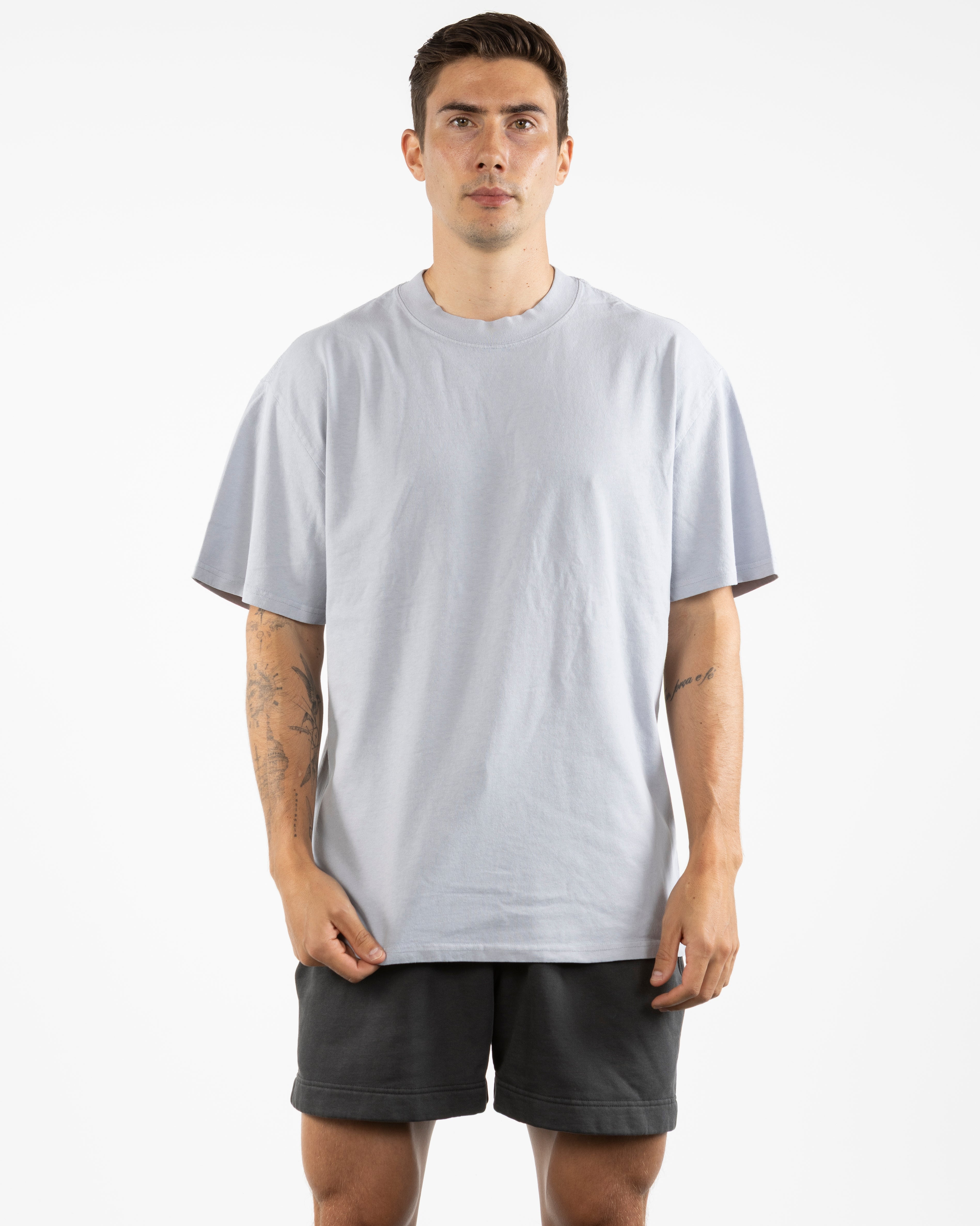 The Mens Heavyweight Tee -  Washed Powder