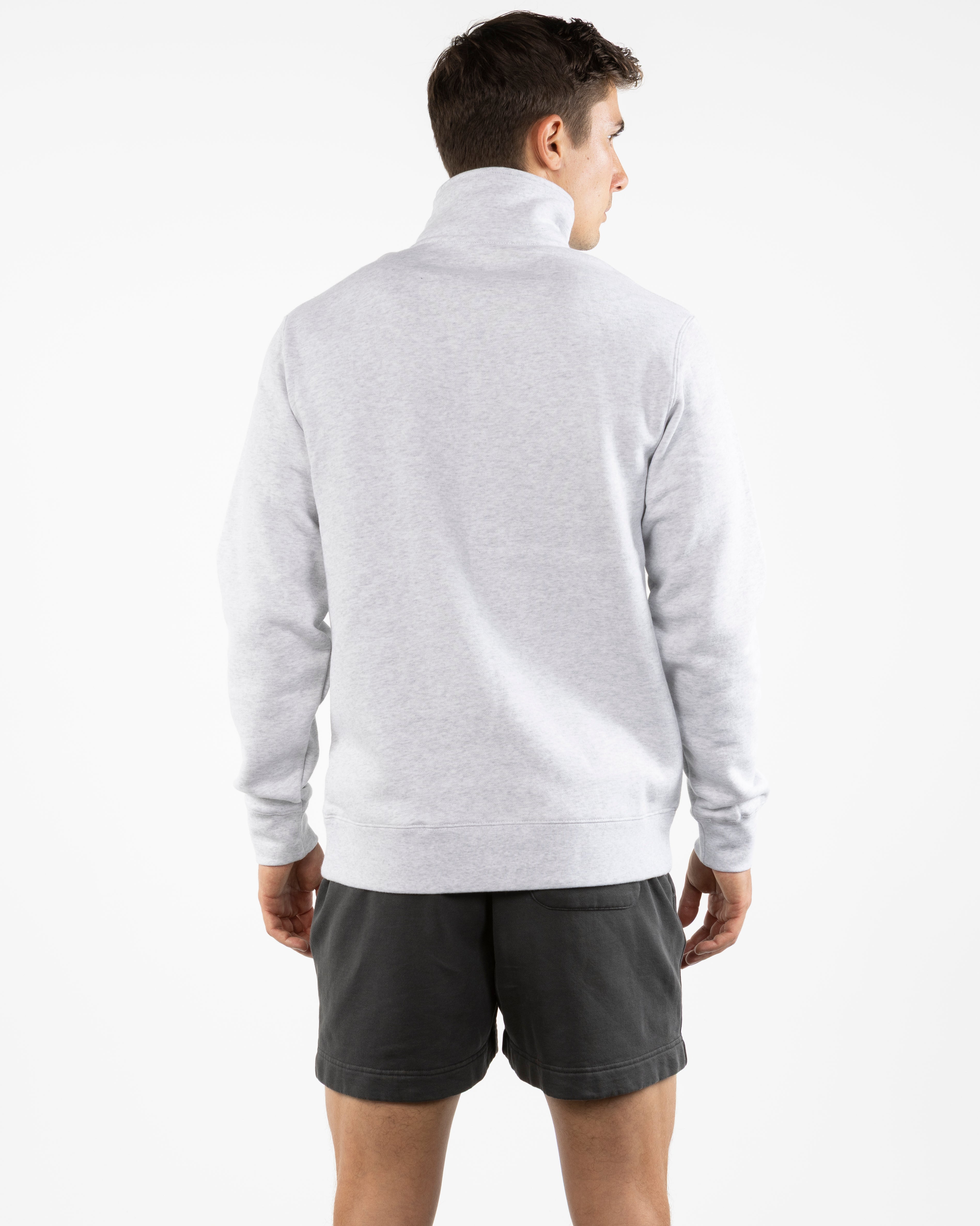 The Mens 1/4 Zip - White Heather