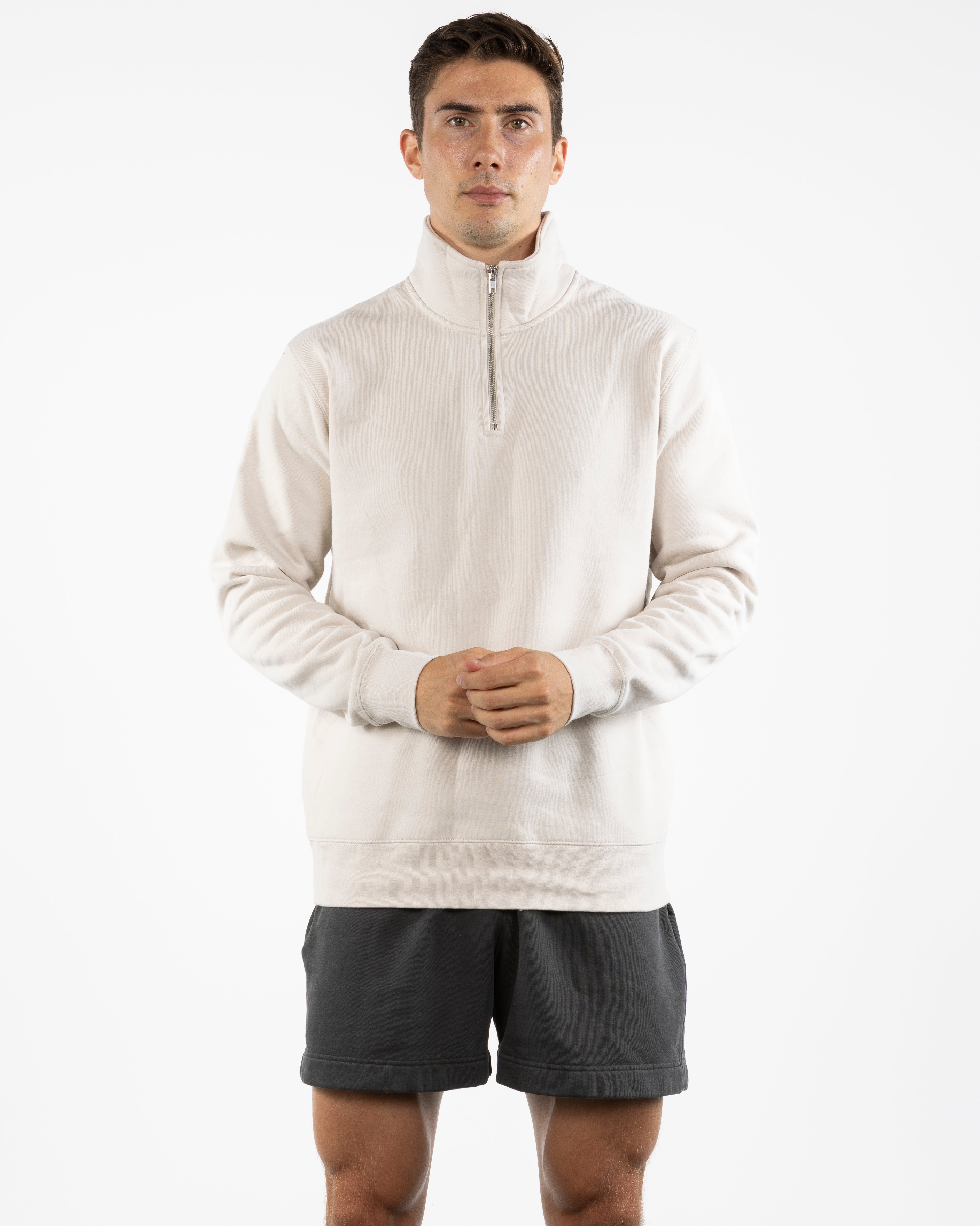 The Mens 1/4 Zip - Bone