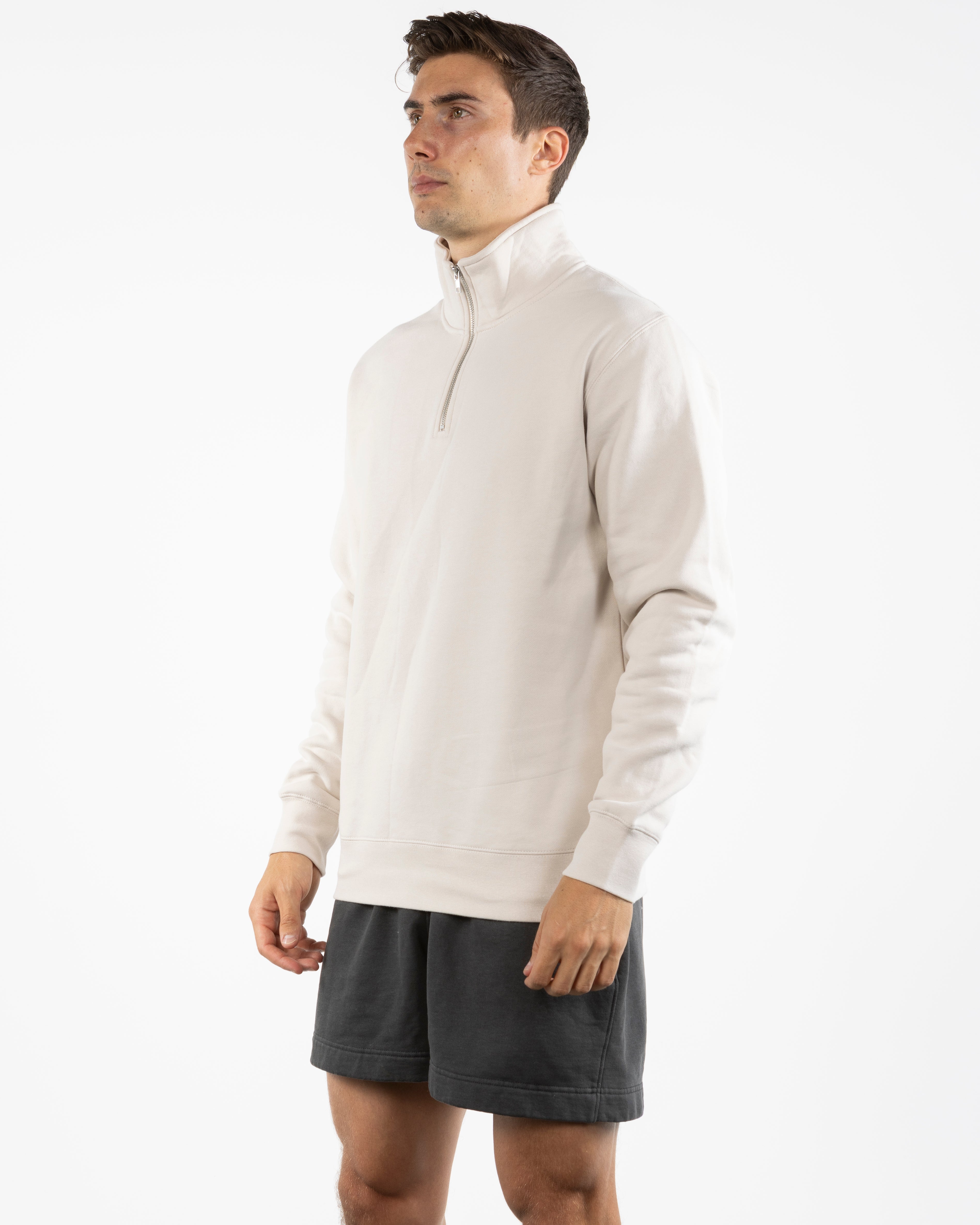 The Mens 1/4 Zip - Bone