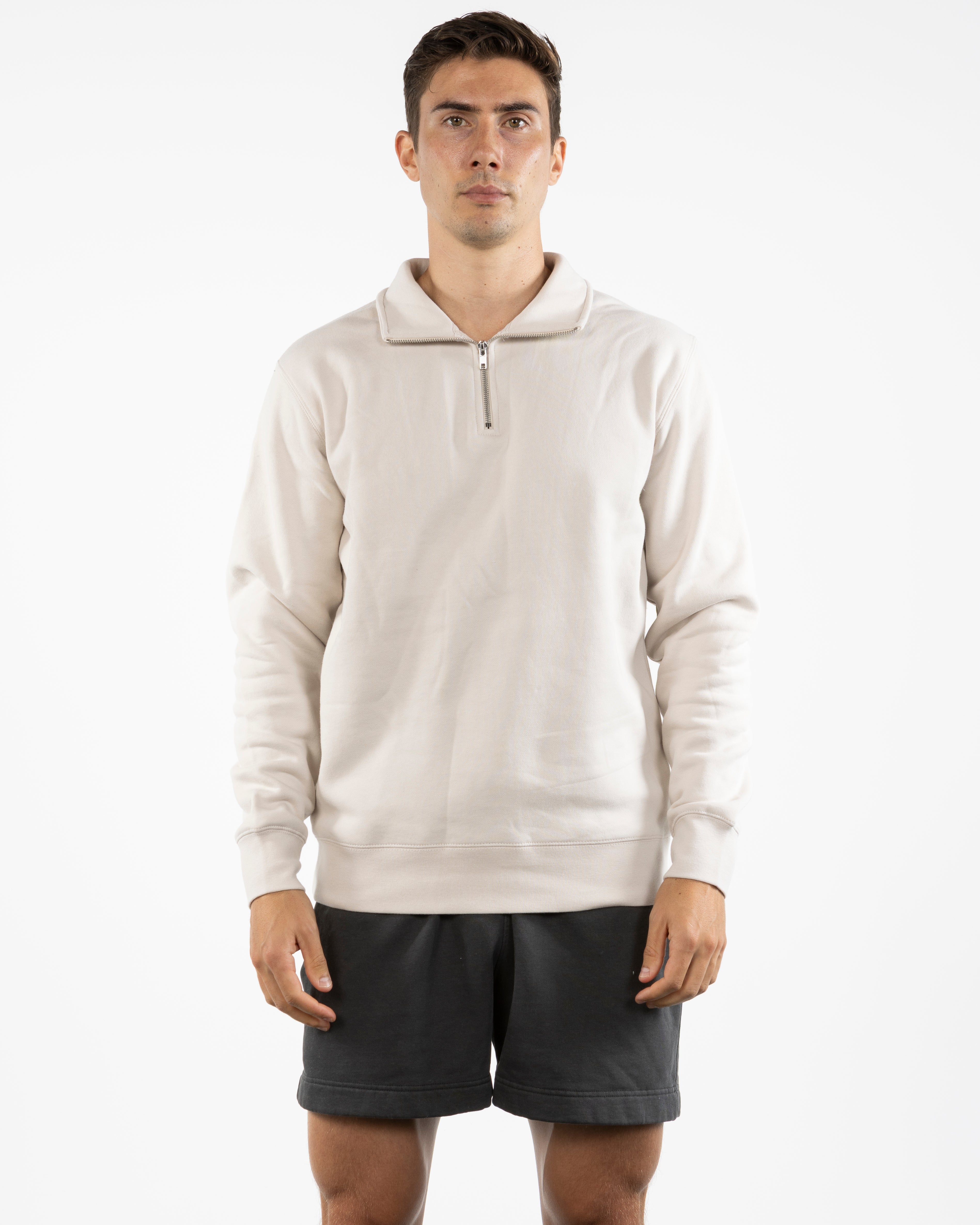 The Mens 1/4 Zip - Bone