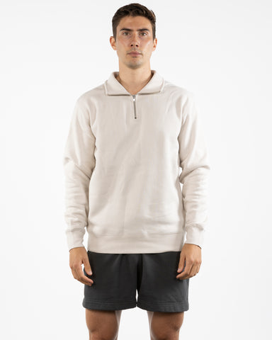 The Mens 1/4 Zip - Bone