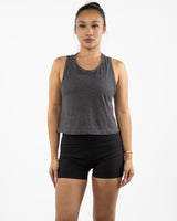 The Daily Crop Tank - Charcoal