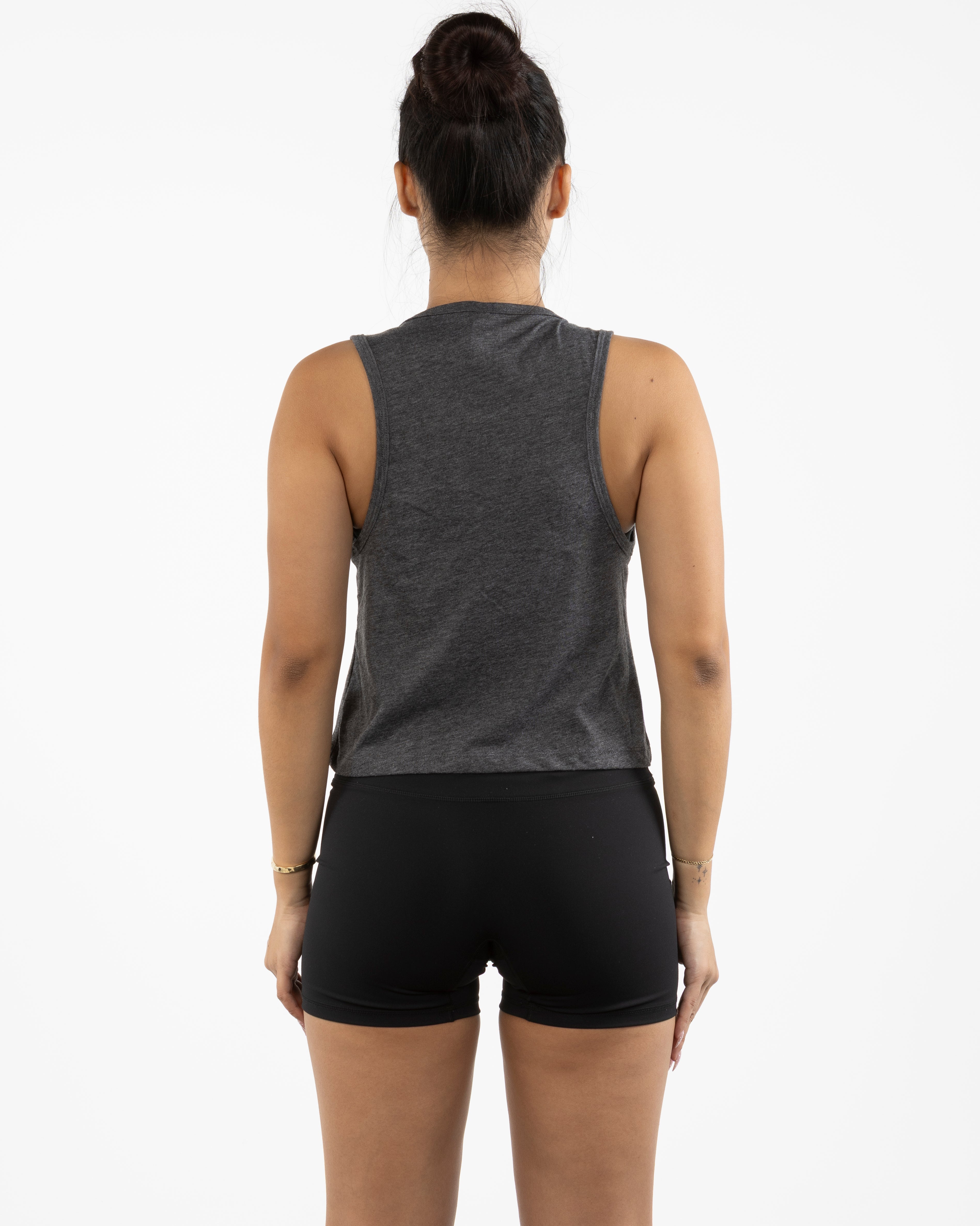 The Daily Crop Tank - Charcoal