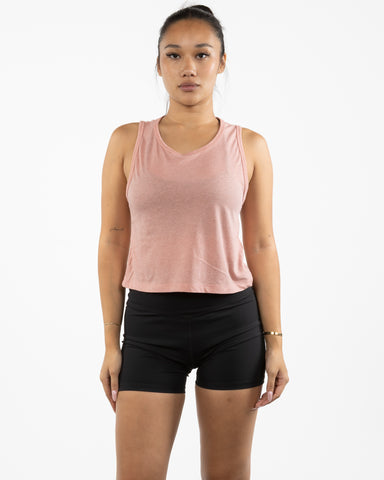 The Daily Crop Tank - Desert Pink