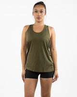 The Knot Back Tank - Olive
