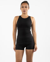 The Womens Active Crop Tank - Black