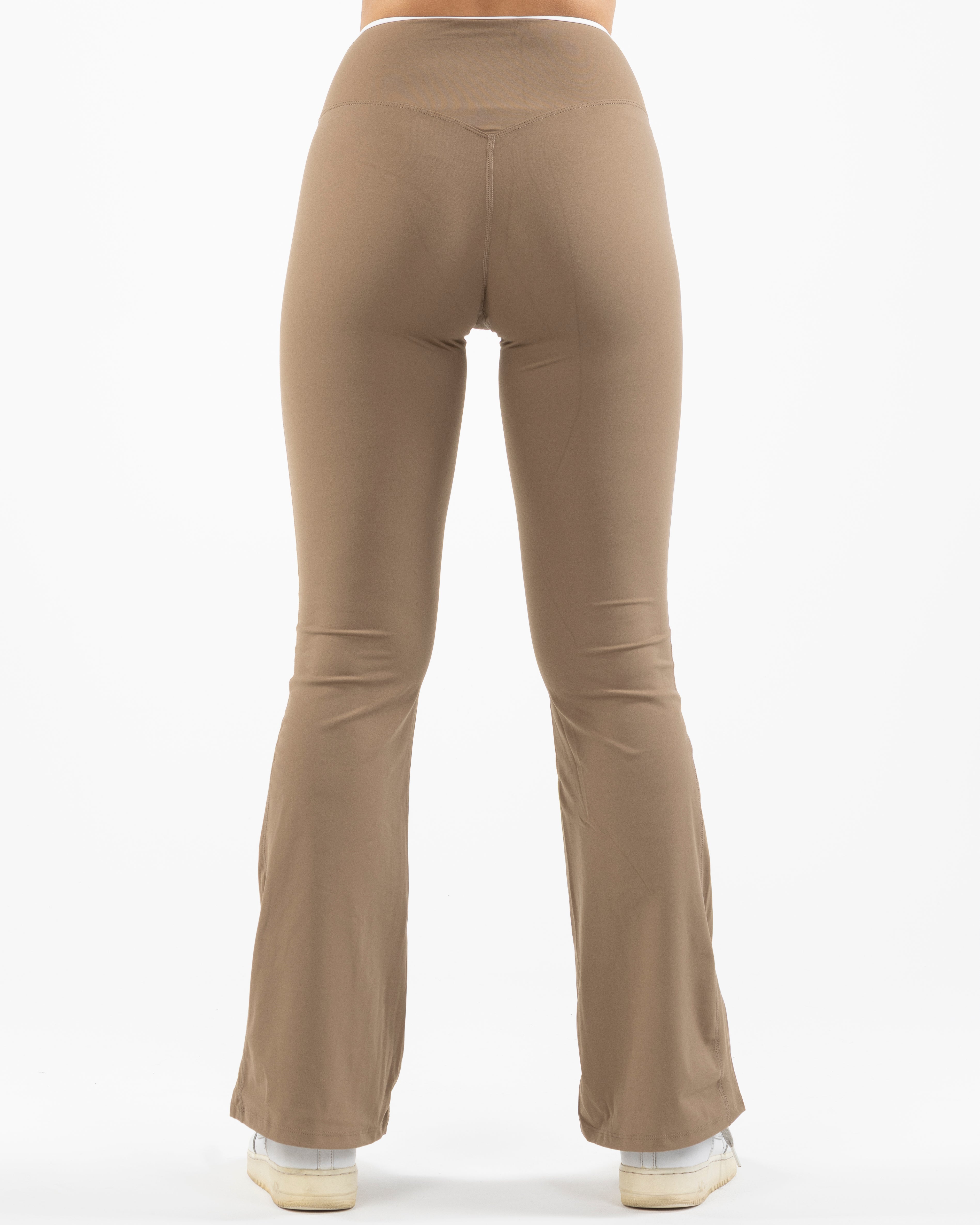 The Crossover Flare Legging - Brown