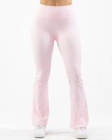 The Flared Side Split Legging - Pink