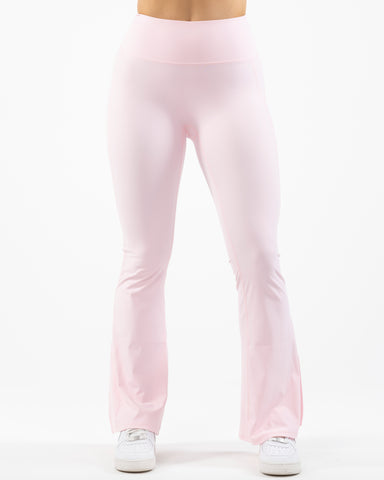 The Flared Side Split Legging - Pink