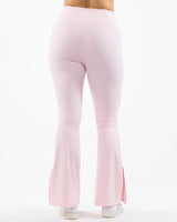The Flared Side Split Legging - Pink