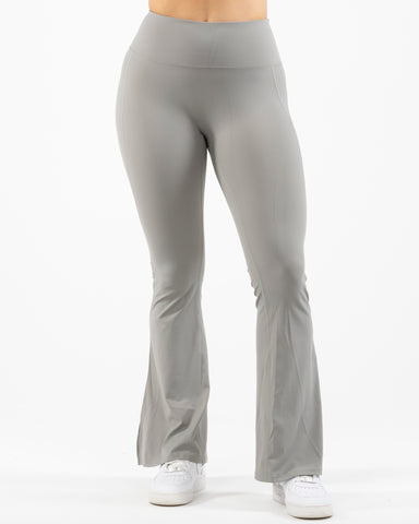 The Flared Side Split Legging - Grey