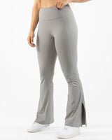 The Flared Side Split Legging - Grey