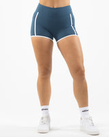 The Piped Short - Blue