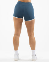 The Piped Short - Blue