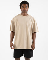 The Mens Heavyweight Tee - Washed Khaki