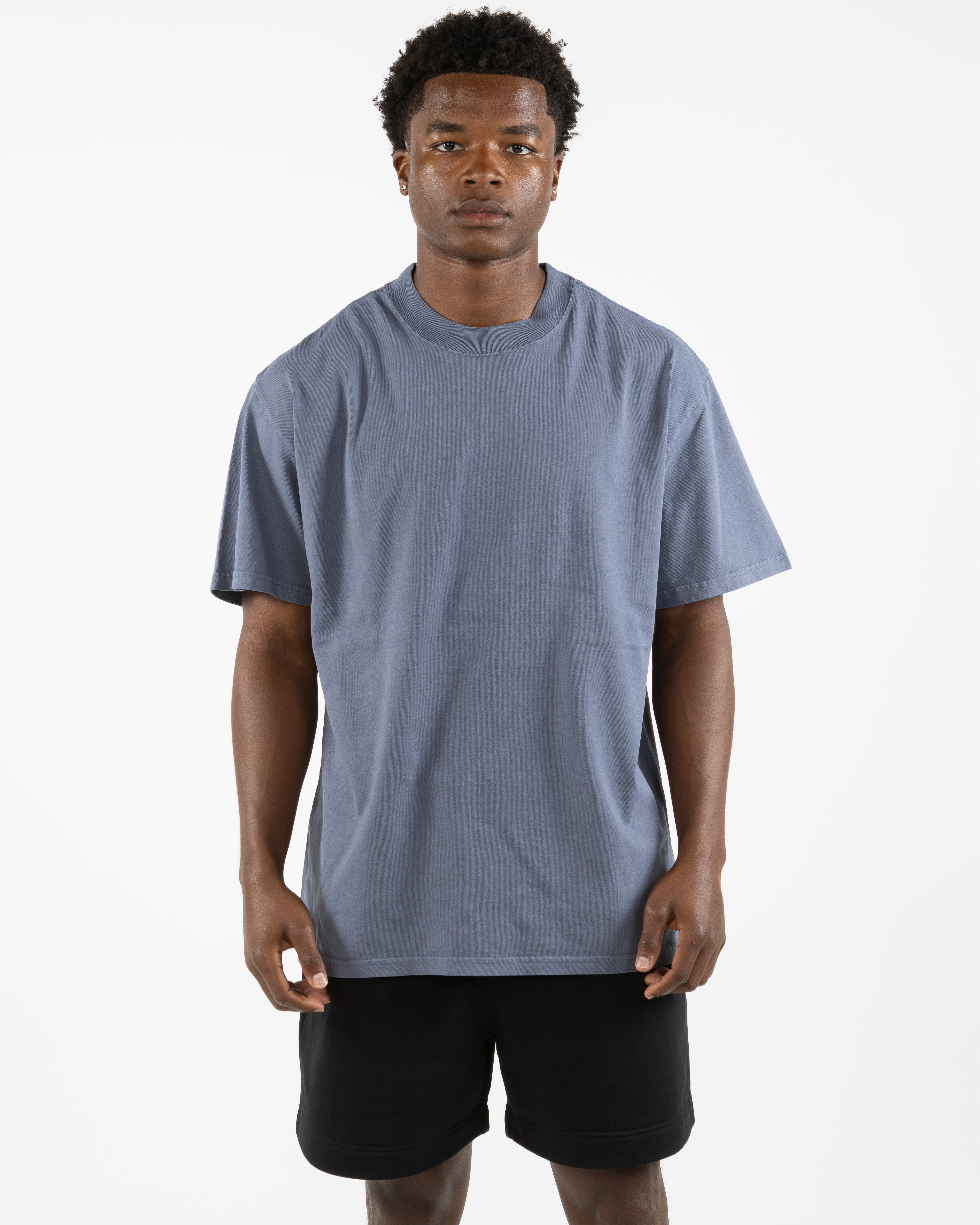 The Mens Heavyweight Tee - Washed Indigo