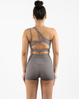 The One Shoulder Bra - Gray