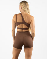 The One Shoulder Bra - Brown