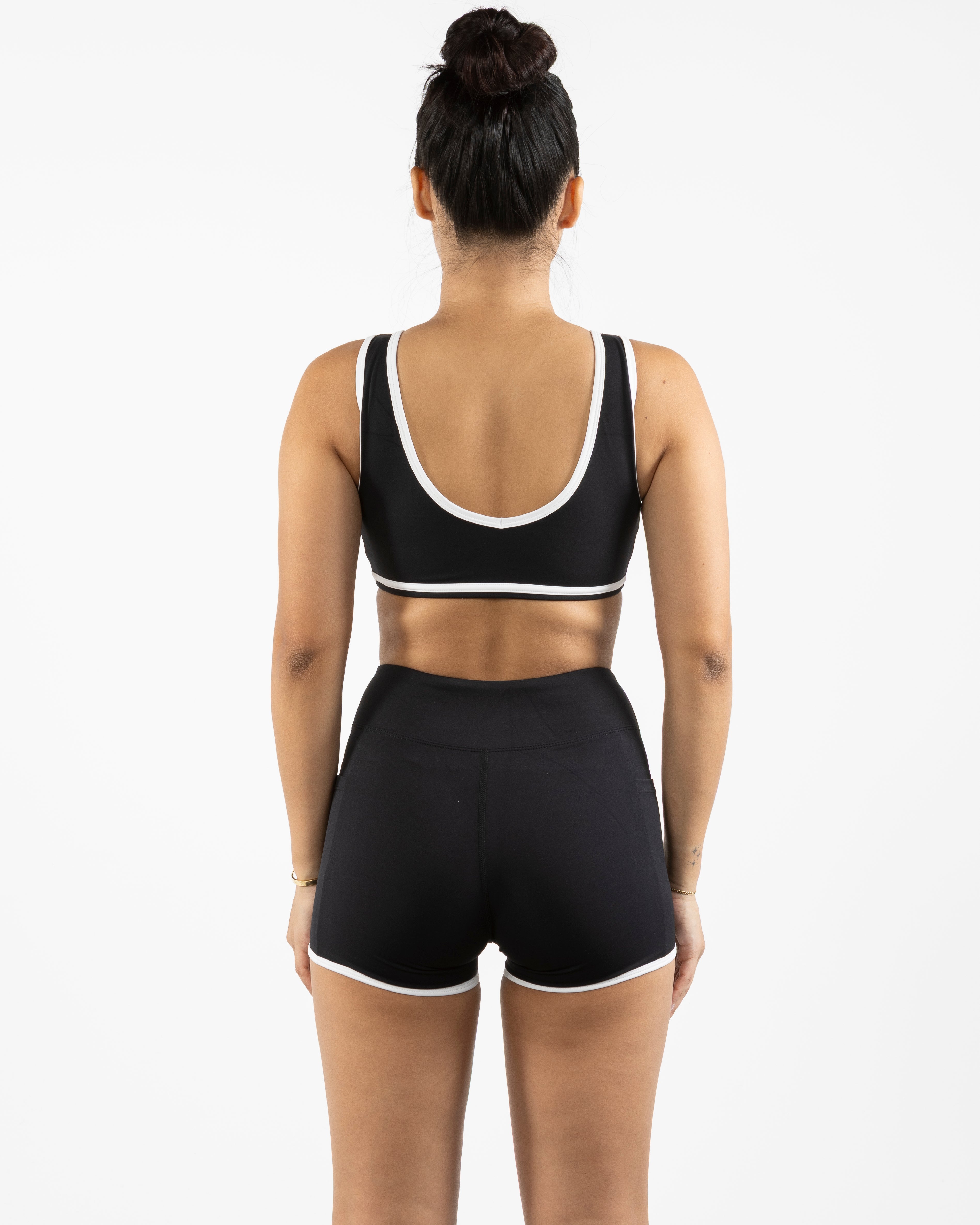 The Piped Bra - Black