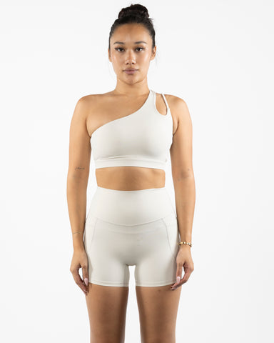 The One Shoulder Bra - Beige