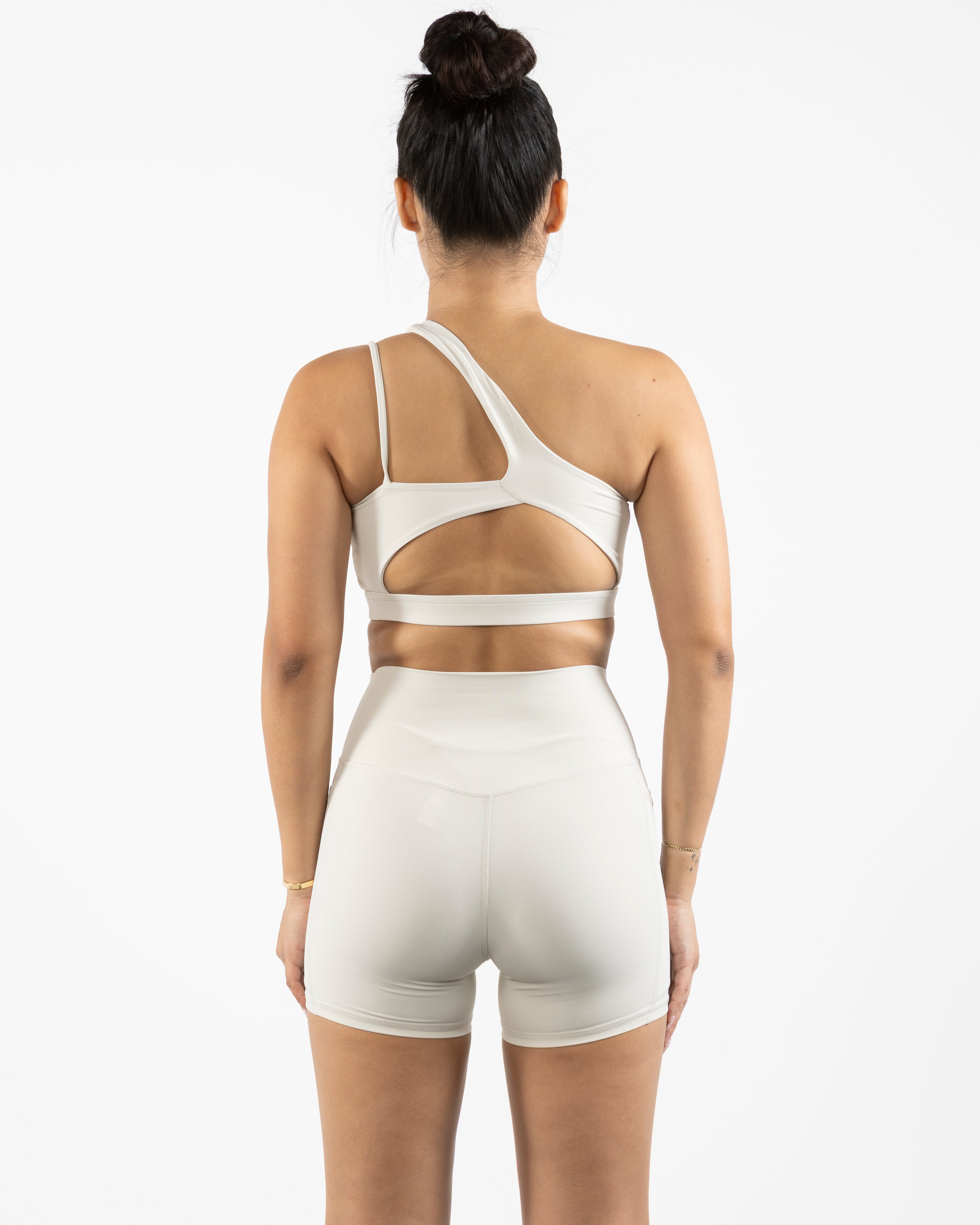 The One Shoulder Bra - Beige