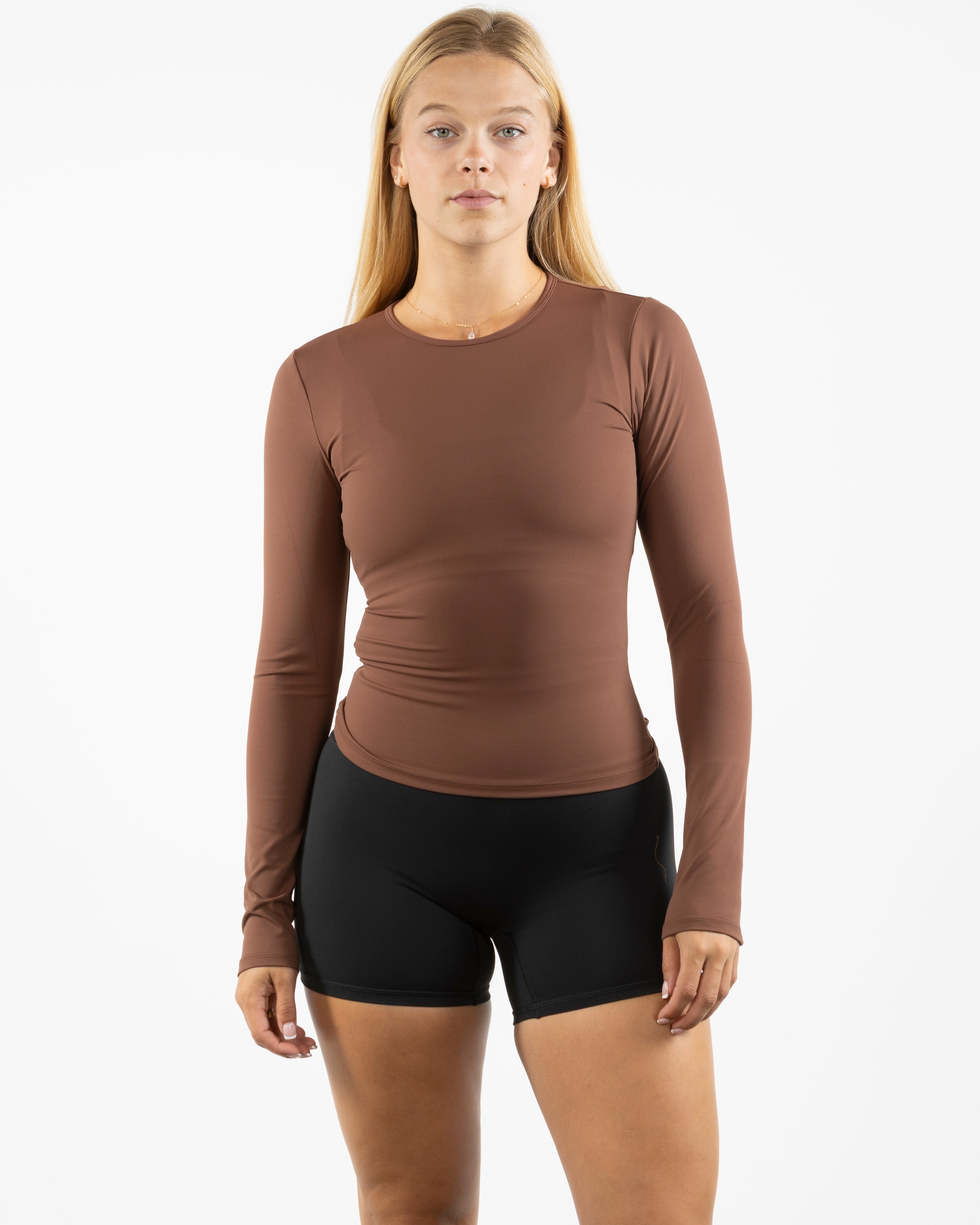 The Womens Sporty Long Sleeve - Brown