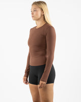 The Womens Sporty Long Sleeve - Brown