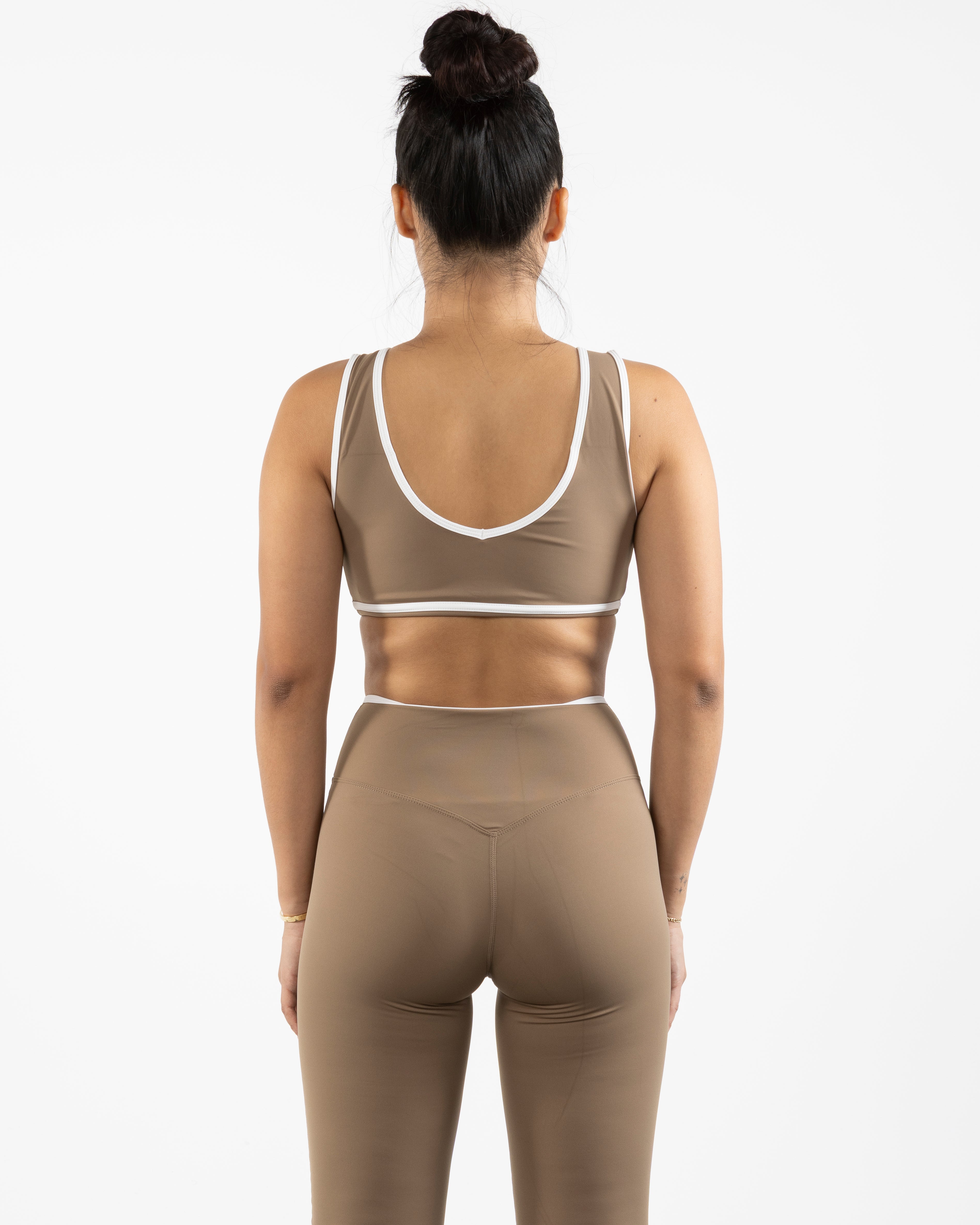 The Piped Bra - Brown