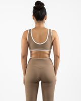 The Piped Bra - Brown