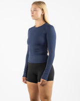 The Womens Sporty Long Sleeve - Navy